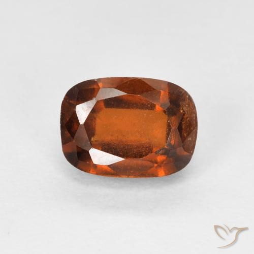 1.60ct Naturale Arancione scuro Granato hessonite, Cuscino, VS
