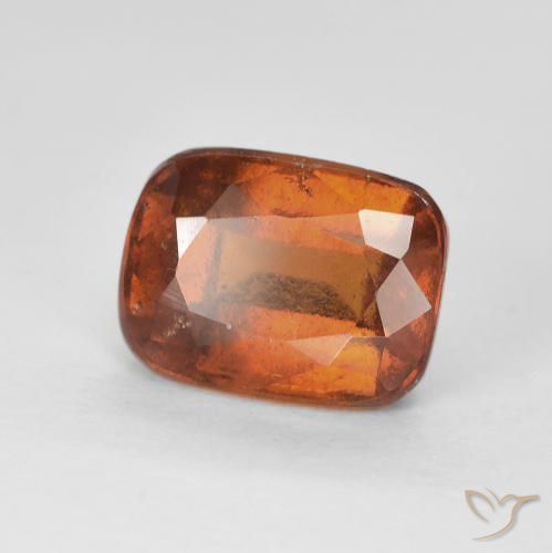 Granato hessonite Arancione scuro naturale da 2.67 ct, Cuscino, VVS-VS