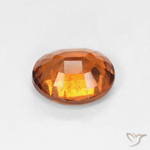 Granato hessonite Arancione scuro naturale da 1.36 ct, Ovale, VS