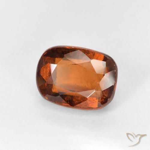 Granato hessonite Arancione scuro naturale da 2.33 ct, Cuscino, VVS-VS