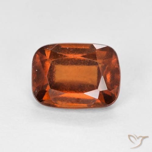 2.14ct Naturale Arancione Ambra Granato hessonite, Cuscino, VS