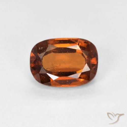 1.24ct Naturale Arancio Medio Granato hessonite, Cuscino, VS