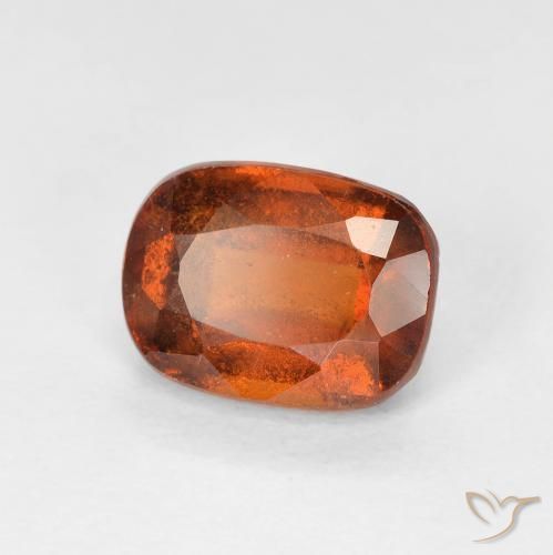 Granato hessonite Arancione Ambra naturale da 2.08 ct, Cuscino, VS