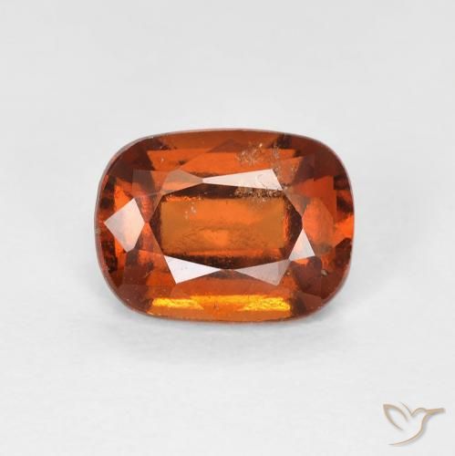 1.83ct Naturale Arancione scuro Granato hessonite, Cuscino, VS