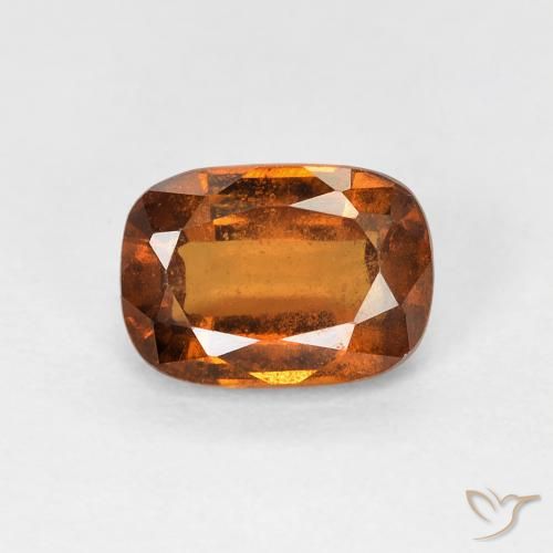 1.14ct Naturale Arancio Medio Granato hessonite, Cuscino, VVS-VS