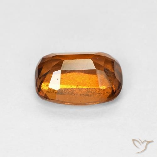 Granato hessonite Arancio Medio naturale da 1.14 ct, Cuscino, VVS-VS