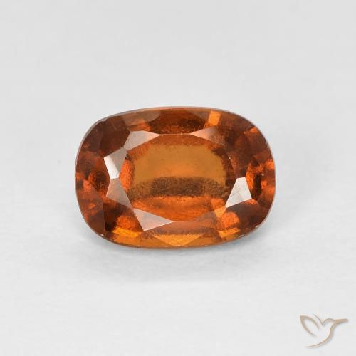 1.15ct Naturale Arancio Medio Granato hessonite, Cuscino, VVS-VS