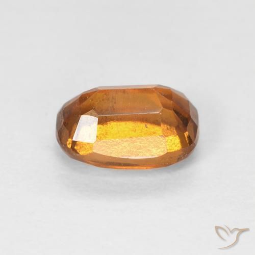 Granato hessonite Arancio giallastro naturale da 1.26 ct, Cuscino, VVS-VS