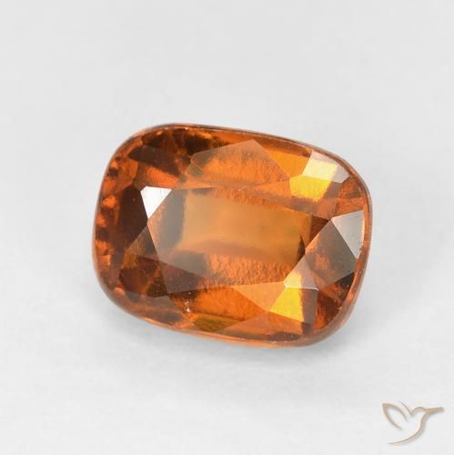 Granato hessonite Arancione scuro naturale da 2.20 ct, Cuscino, VVS-VS