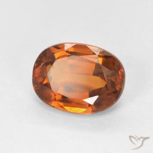 Granato hessonite Arancio Medio naturale da 1.89 ct, Ovale, VVS-VS