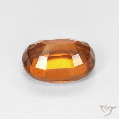 Granato hessonite Arancio Medio naturale da 1.89 ct, Ovale, VVS-VS
