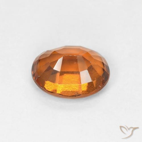 Granato hessonite Arancio Medio naturale da 1.26 ct, Ovale, VVS-VS