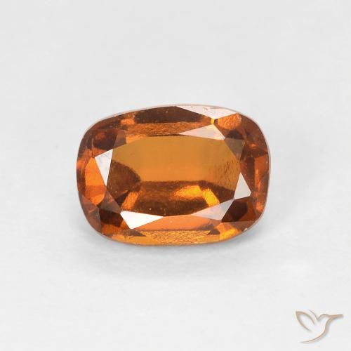 1.08ct Naturale Arancio giallastro Granato hessonite, Cuscino, VVS-VS