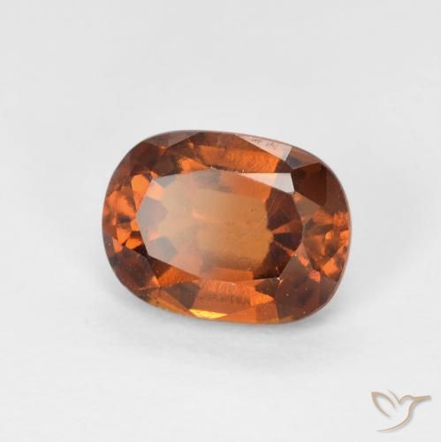 Granato hessonite Arancio Medio naturale da 1.84 ct, Cuscino, VVS-VS
