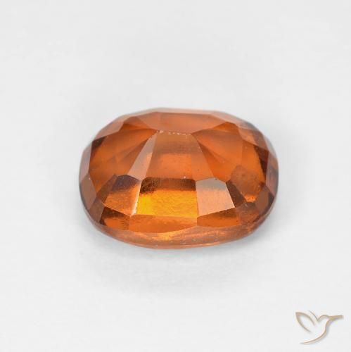 Granato hessonite Medium Dark-Orange naturale da 2.13 ct, Cuscino, VVS-VS