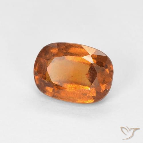 Granato hessonite Medium Dark-Orange naturale da 1.15 ct, Cuscino, VS