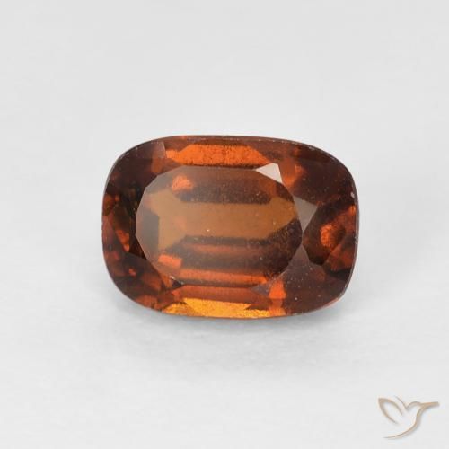 1.44ct Naturale Arancione scuro Granato hessonite, Cuscino, VS