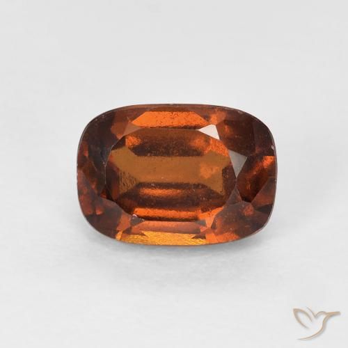Granato hessonite Arancione scuro naturale da 1.44 ct, Cuscino, VS