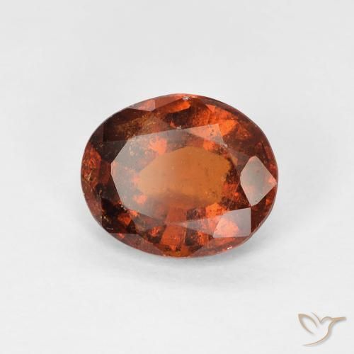 Granato hessonite Arancione Ambra naturale da 1.45 ct, Ovale, VS