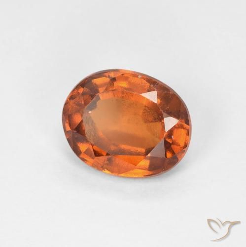 Granato hessonite Medium Dark-Orange naturale da 1.53 ct, Ovale, VS