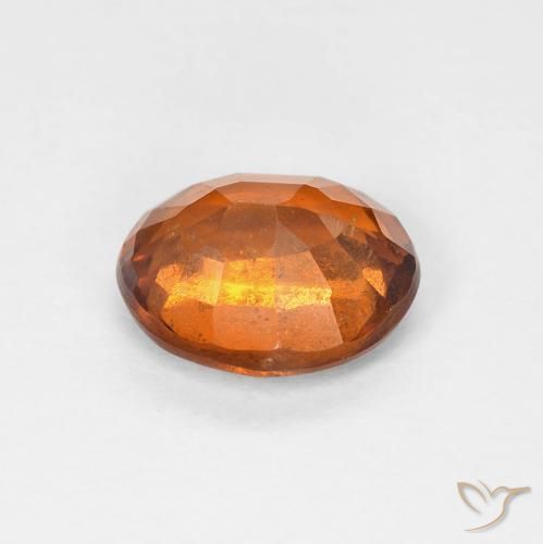 Granato hessonite Arancione scuro naturale da 1.71 ct, Ovale, VS
