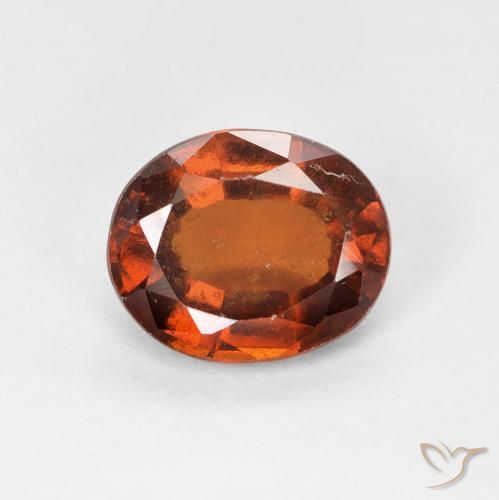 1.84ct Naturale Arancio Medio Granato hessonite, Ovale, VS