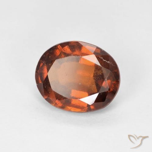 Granato hessonite Arancio Medio naturale da 1.84 ct, Ovale, VS