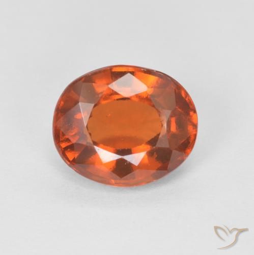 1.74ct Naturale Medium Dark-Orange Granato hessonite, Ovale, VS