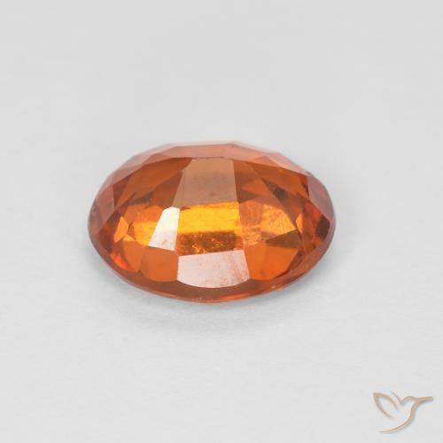 Granato hessonite Arancione scuro naturale da 1.56 ct, Ovale, VS