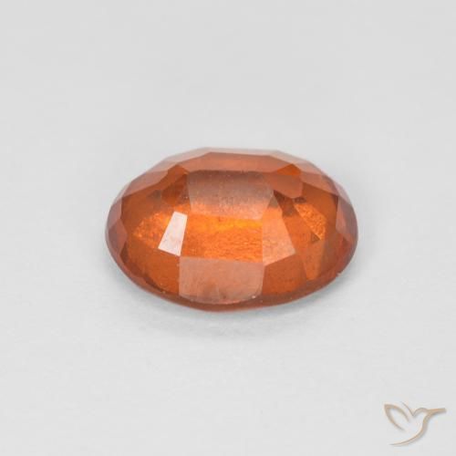 Granato hessonite Arancione rossastra naturale da 1.47 ct, Ovale, VS