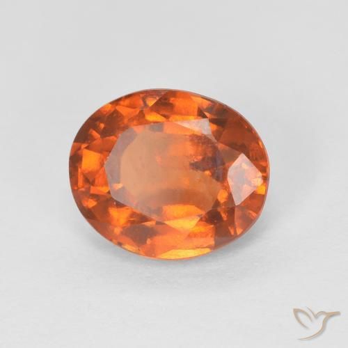 Granato hessonite Medium Dark-Orange naturale da 1.51 ct, Ovale, VS