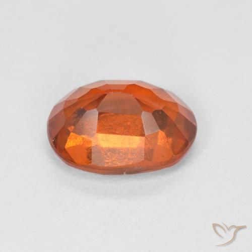 Granato hessonite Medium Dark-Orange naturale da 1.44 ct, Ovale, VS