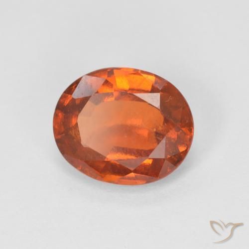 Granato hessonite Arancia Fuoco naturale da 1.65 ct, Ovale, VS