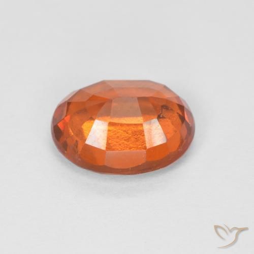 Granato hessonite Arancia Fuoco naturale da 1.65 ct, Ovale, VS