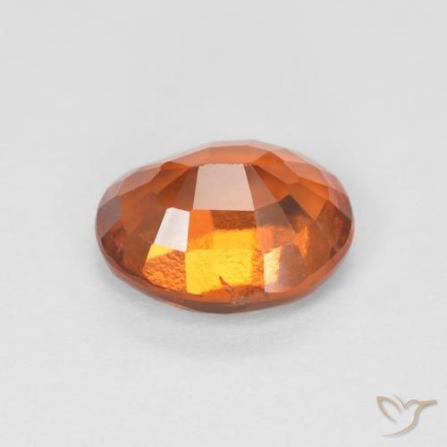 Granato hessonite Arancione scuro naturale da 1.43 ct, Ovale, VVS