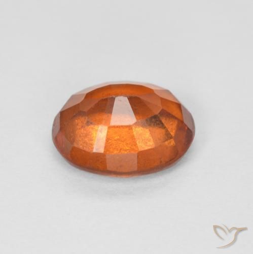 Granato hessonite Medium Dark-Orange naturale da 1.34 ct, Ovale, VS