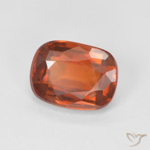 Granato hessonite Arancione rossastra naturale da 1.90 ct, Cuscino, VS-SI