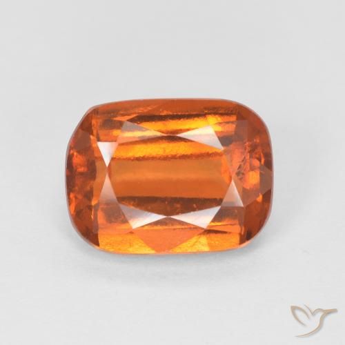 2.64ct Naturale Arancio Medio Granato hessonite, Cuscino, VS