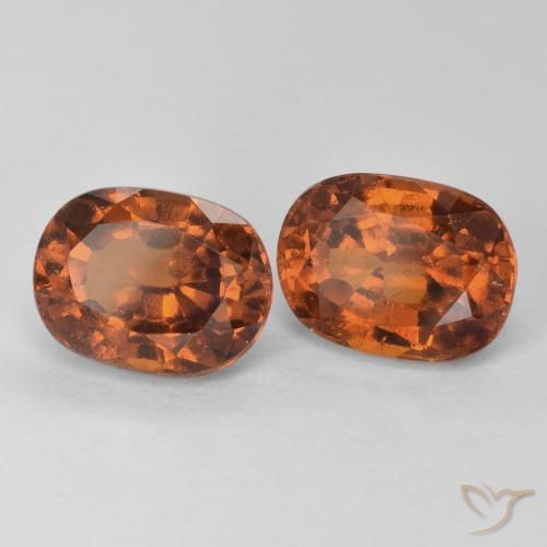 Gemme di Granato hessonite Arancione Ambra naturale da 3.94 ct, Cuscino, VS-SI