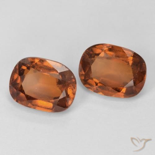 Gemme di Granato hessonite Arancione scuro naturale da 3.60 ct, Cuscino, VS-SI