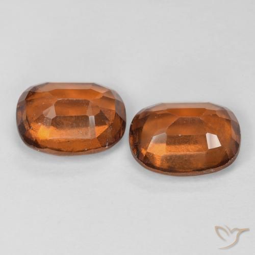 Gemme di Granato hessonite Arancione scuro naturale da 3.60 ct, Cuscino, VS-SI
