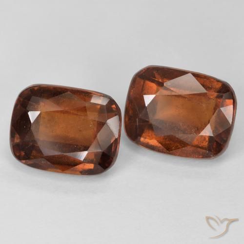 Gemme di Granato hessonite Arancione Ambra naturale da 6.08 ct, Cuscino, VS-SI