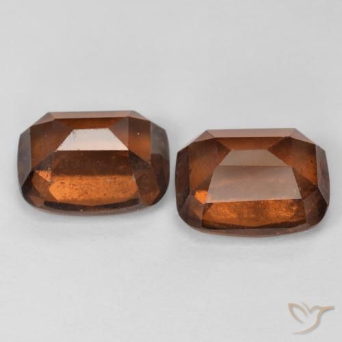 Gemme di Granato hessonite Arancione Ambra naturale da 6.08 ct, Cuscino, VS-SI