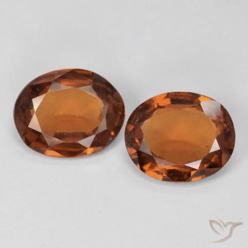 3.47ctw Naturale Arancione Ambra Granato hessonite, Ovale, VS-SI