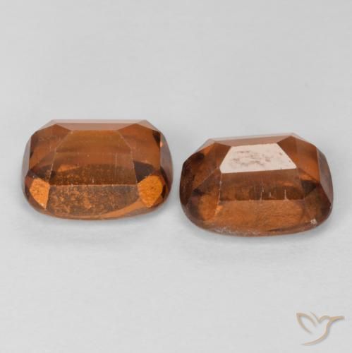 Gemme di Granato hessonite Arancione Ambra naturale da 4.35 ct, Cuscino, VS-SI
