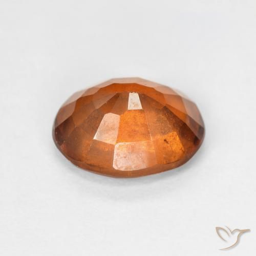 Granato hessonite Arancione scuro naturale da 1.45 ct, Ovale, VS-SI