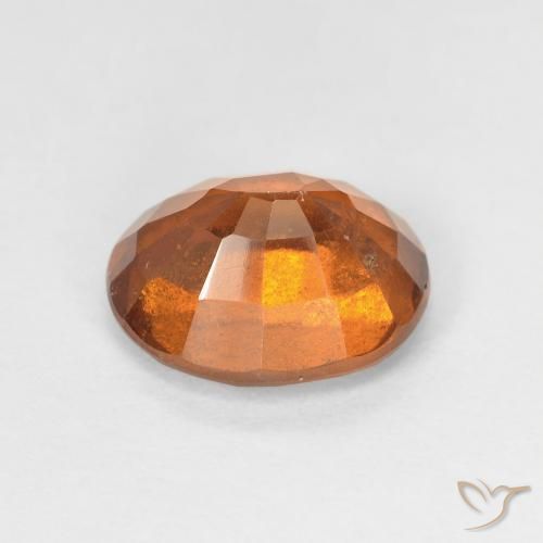 Granato hessonite Arancione scuro naturale da 2.66 ct, Ovale, VS-SI