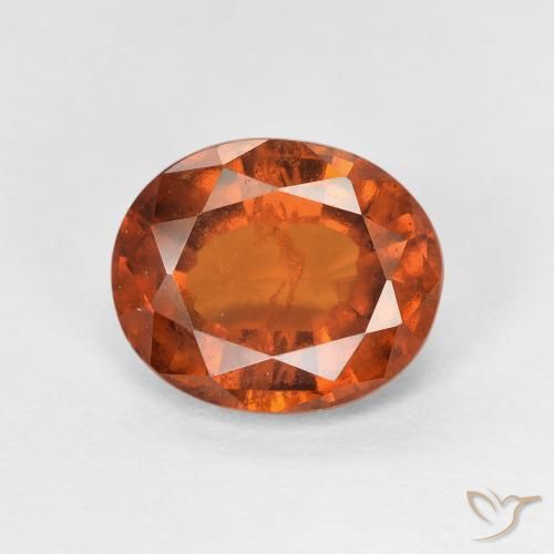 2.67ct Naturale Medium Dark-Orange Granato hessonite, Ovale, VS-SI