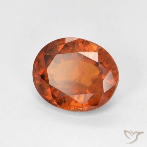 Granato hessonite Medium Dark-Orange naturale da 2.67 ct, Ovale, VS-SI