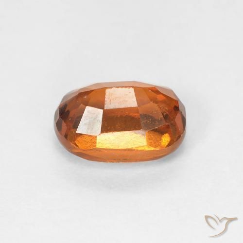Granato hessonite Arancione scuro naturale da 1.32 ct, Ovale, VS